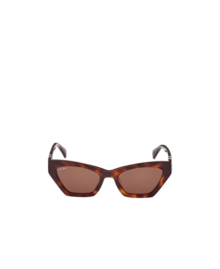 Max Mara Monogram Acetate Cat-eye Sunglasses In Brown