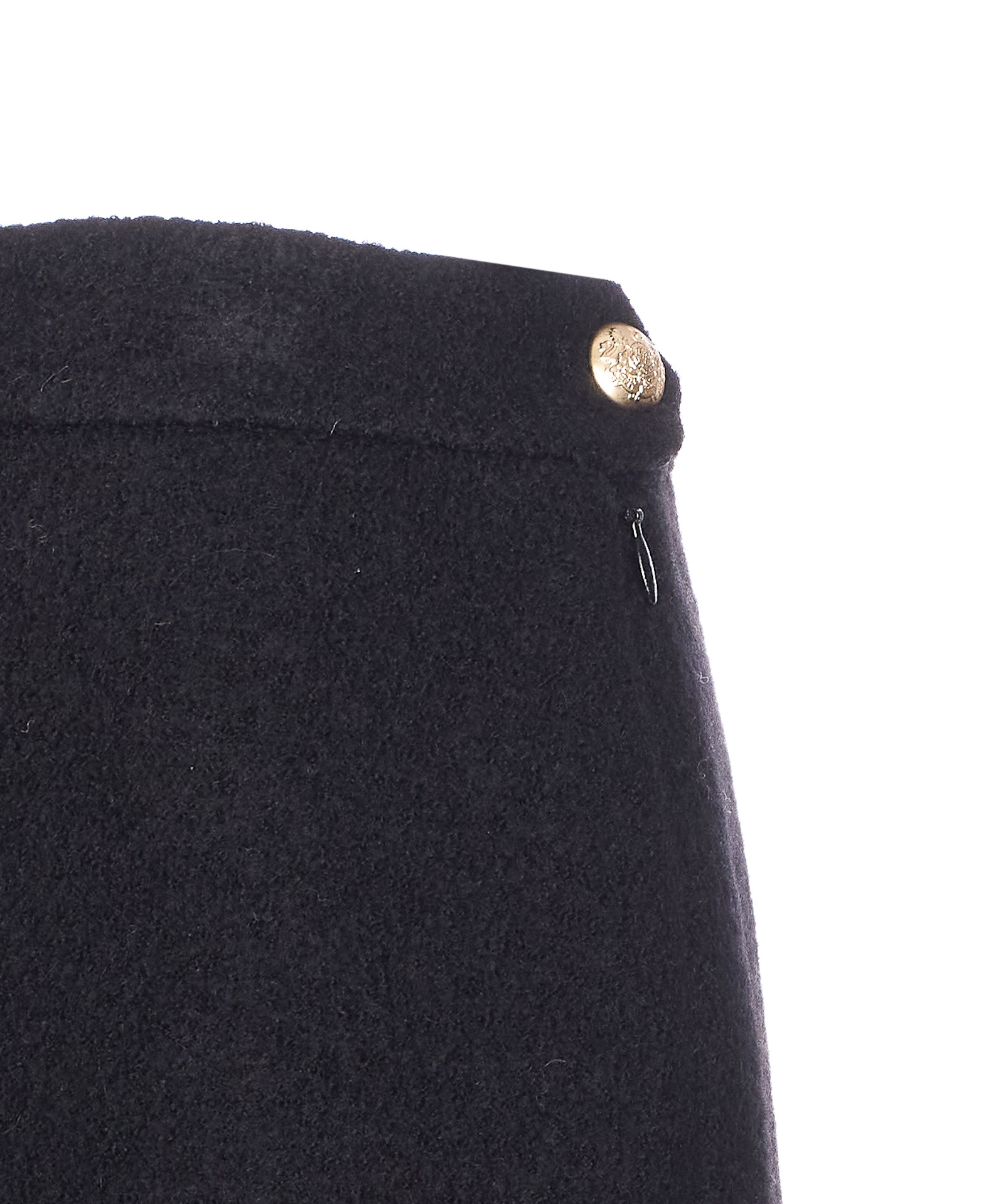 Dunst Zip Button Mini Skirt In Black