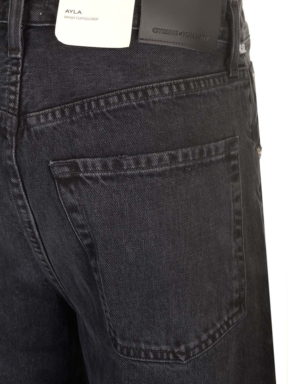 Citizen Of Humanity Citizens Of Humanity Ayla High Rise Baggy Cuffed Jeans In Black