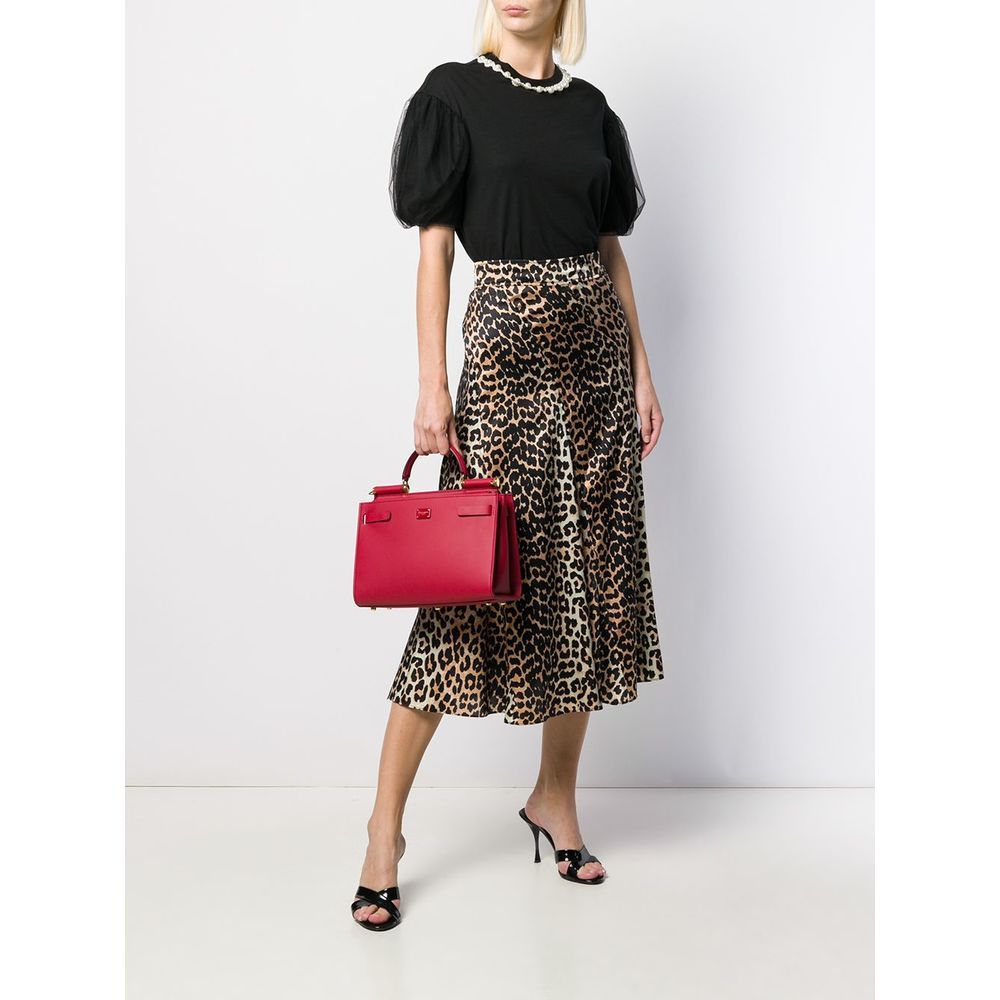 Dolce & Gabbana Miss Sicily Tote Bag In Red