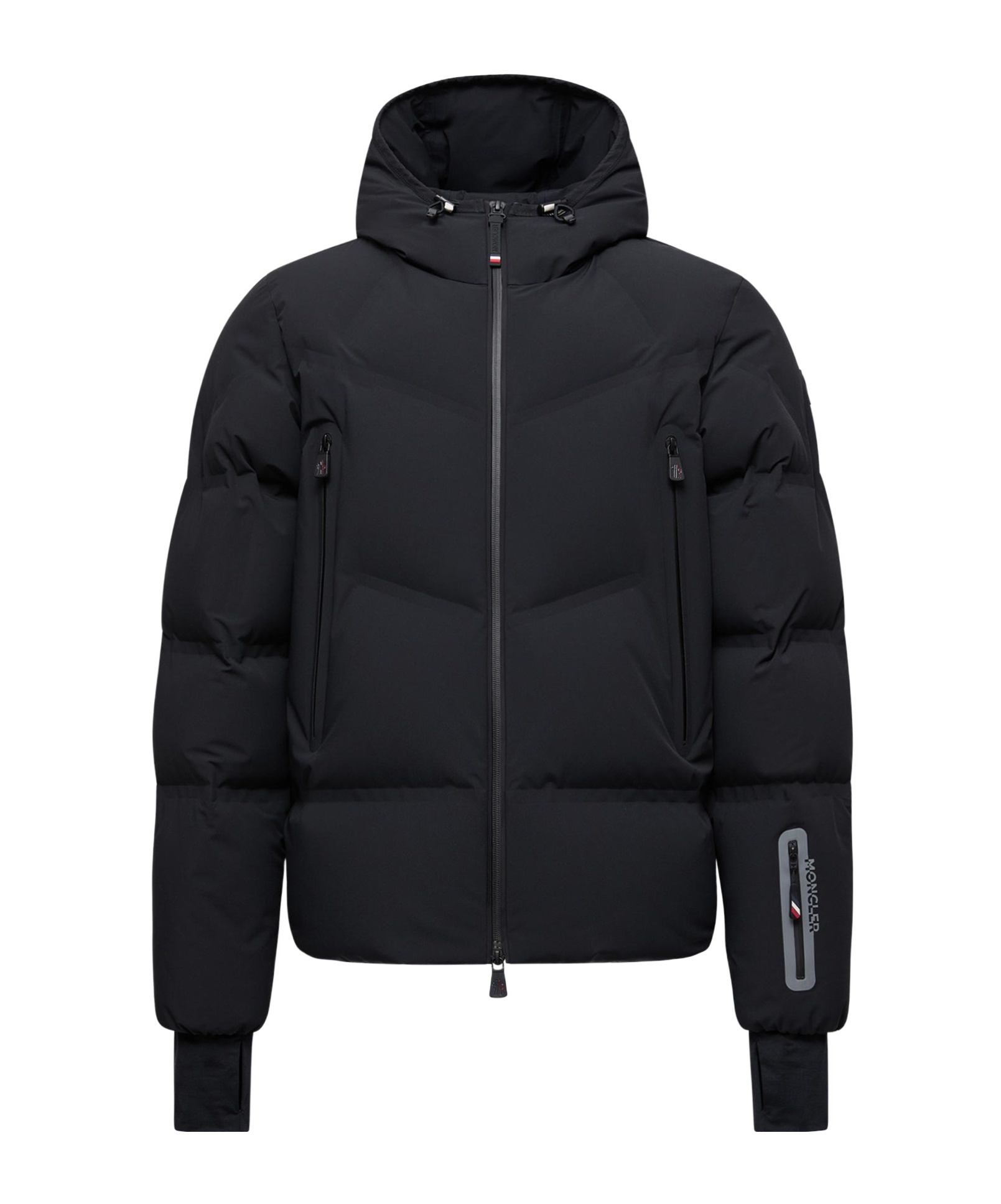 Moncler Angren Hooded Down Ski Jacket In Black