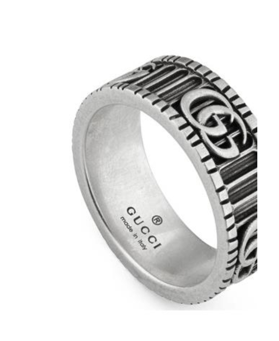 Gucci Double G Sterling Silver Ring
