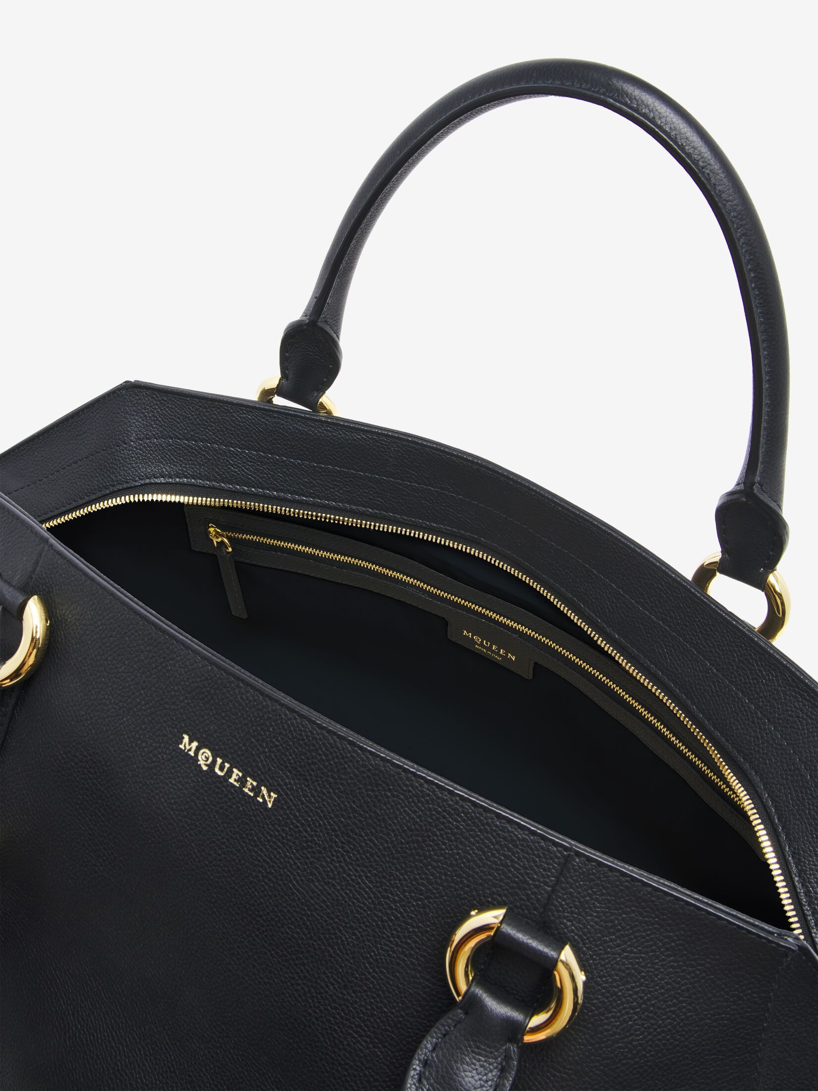Alexander Mcqueen Farringdon Maxi Bag In Black In Black