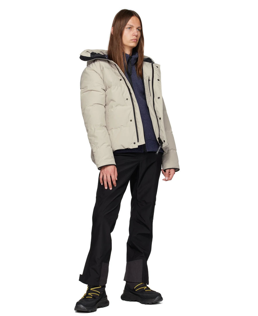 Canada Goose Macmillan Hooded Down Jacket In White
