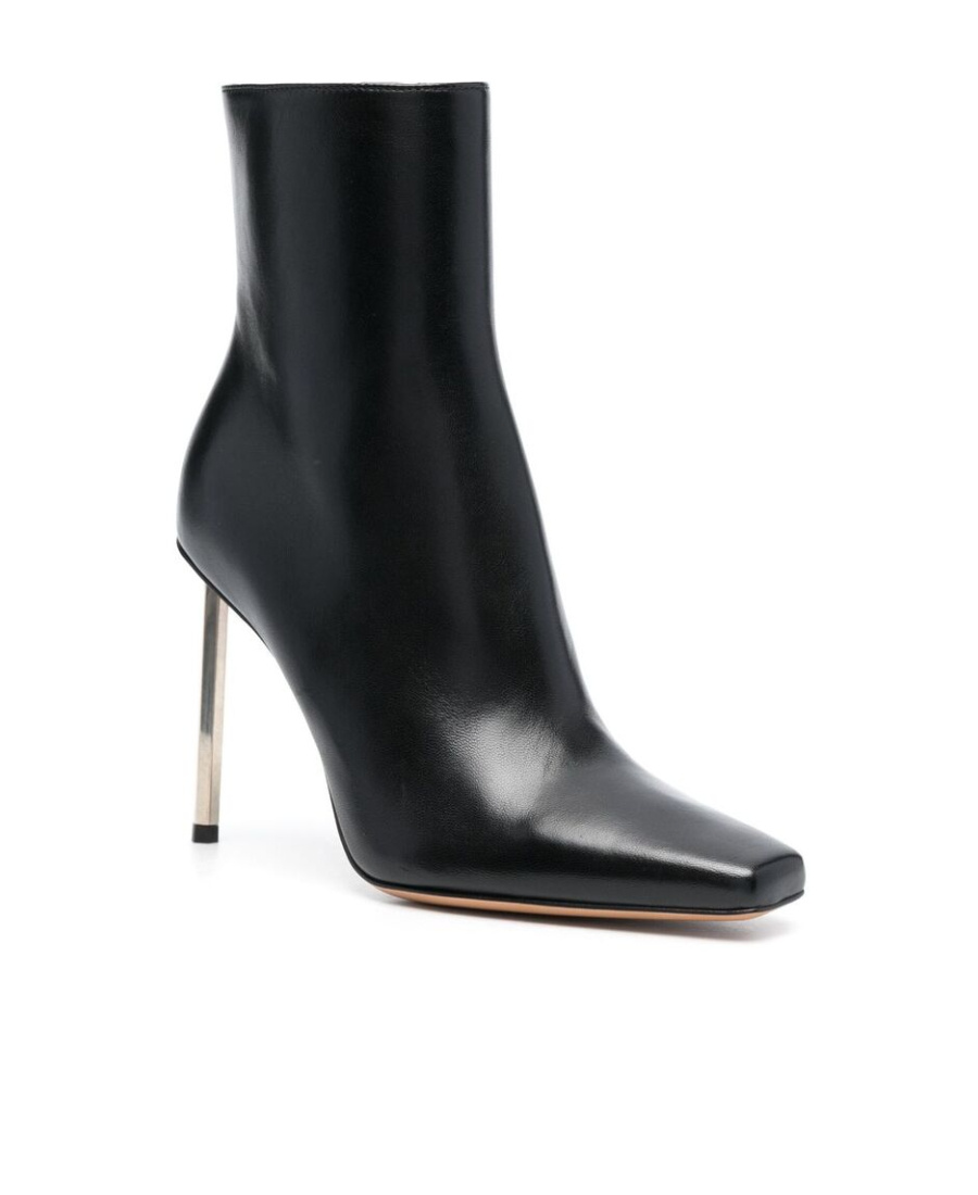Off-white Allen Key Pointed-toe Ankle Boots In Black