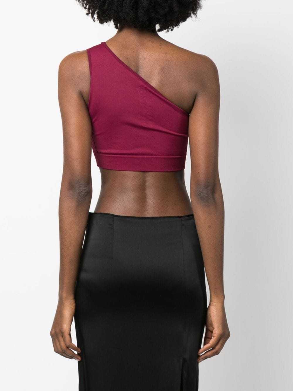 Rick Owens One-shoulder Cropped Top In Red