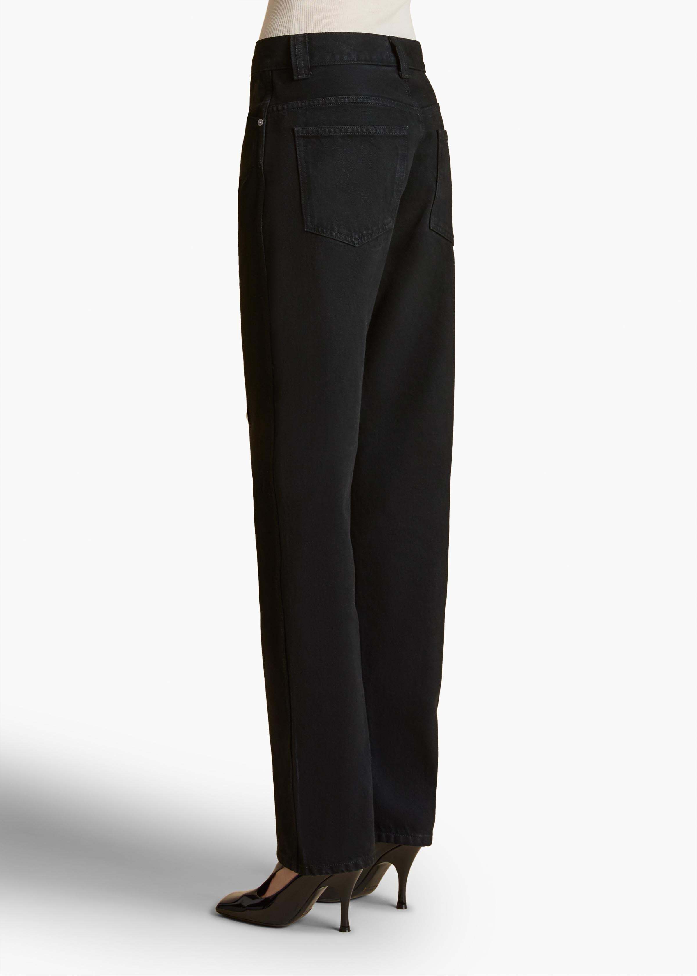Khaite Corben Jeans In Black