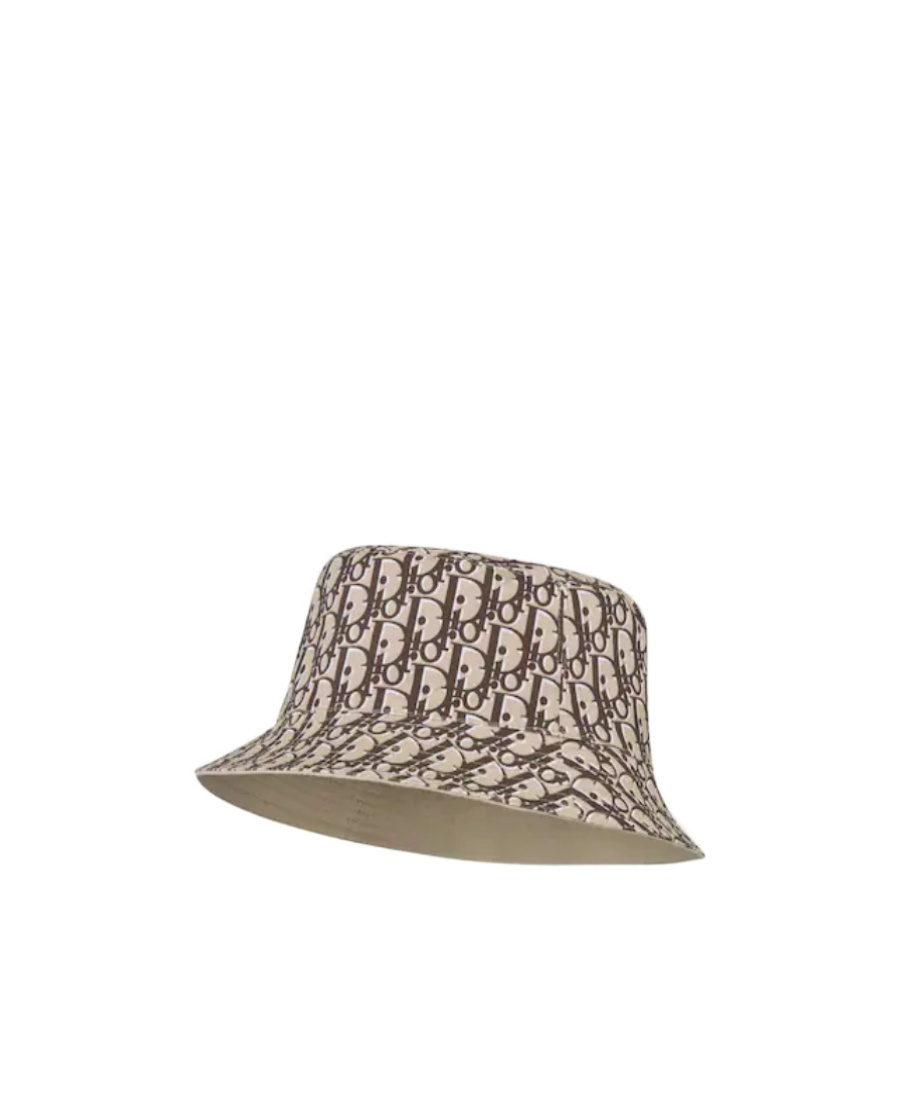 Dior Homme Logo Embroidered Reversible Hat In Nude