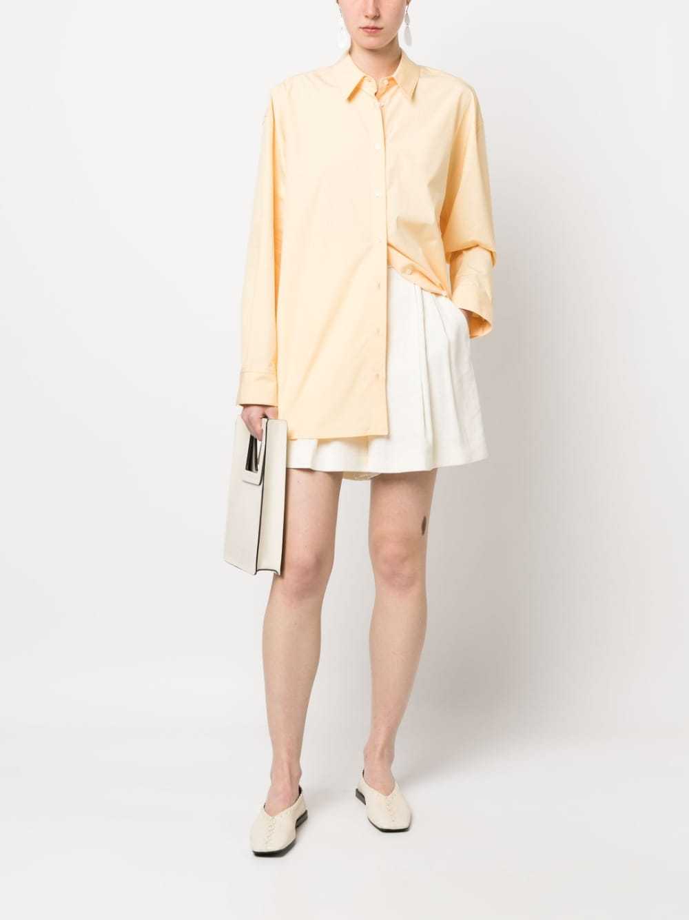 Shop Loulou Studio Buttoned Long-sleeved Shirt In Nude