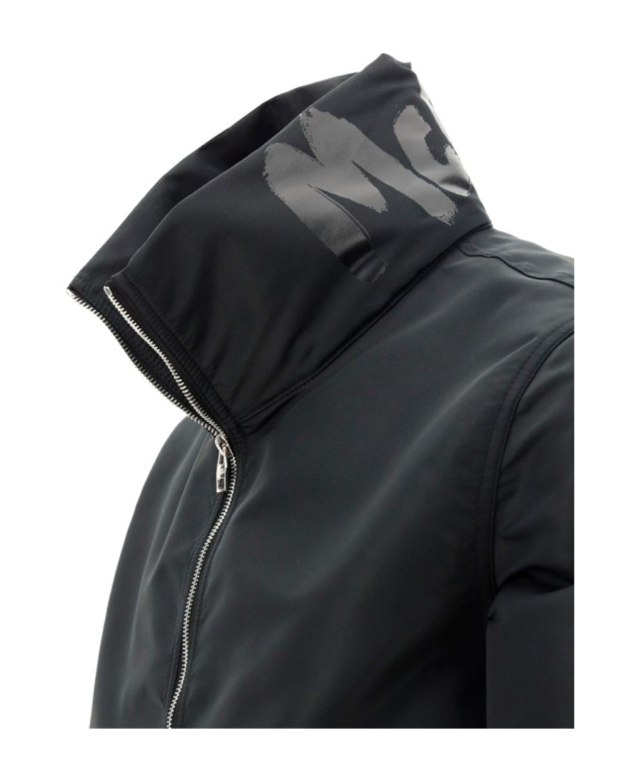 Alexander Mcqueen Graffiti-print Zip-up Jacket In Black