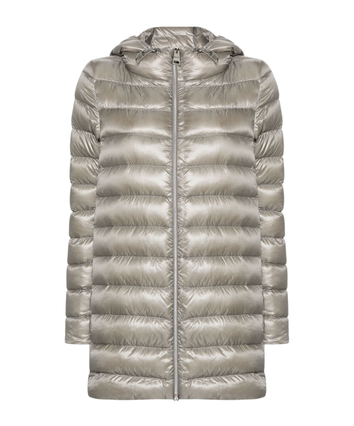 Herno A-shape Puffer Jacket In Gray