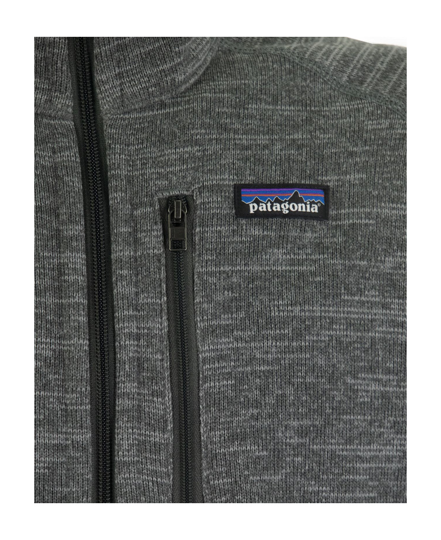 Shop Patagonia Logo-patch Fleece Jacket In Gray