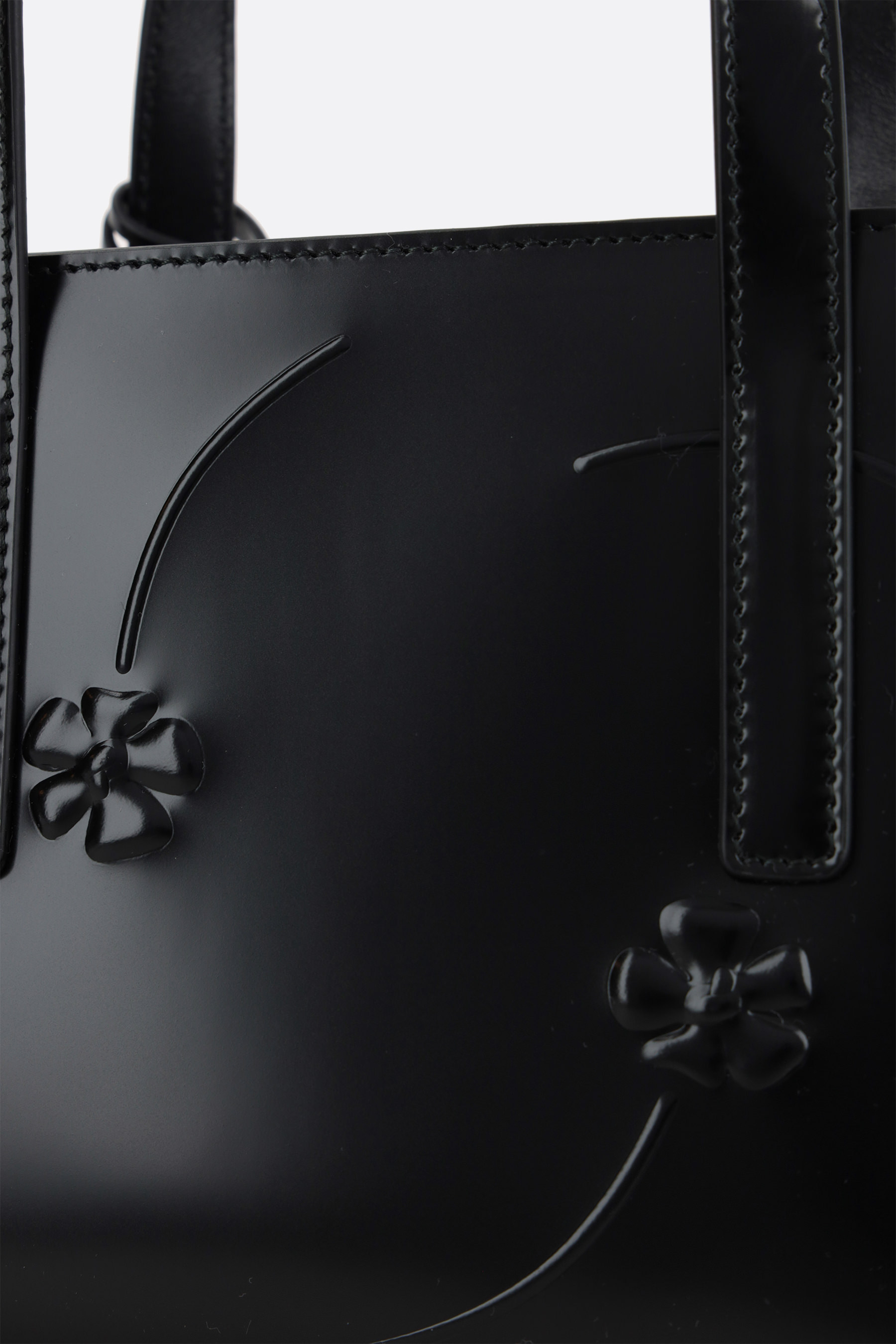 Prada Leather Re-edition 1995 Shoulder Bag In Black
