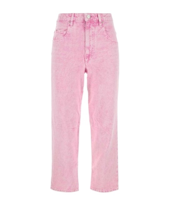 Isabel Marant Étoile Isabel Marant Etoile Pink Denim Janet Jeans In Pink