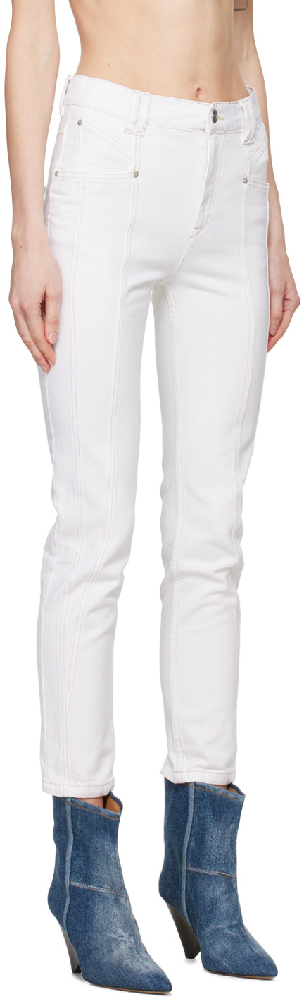 Isabel Marant Belt Loop With Jeans In White