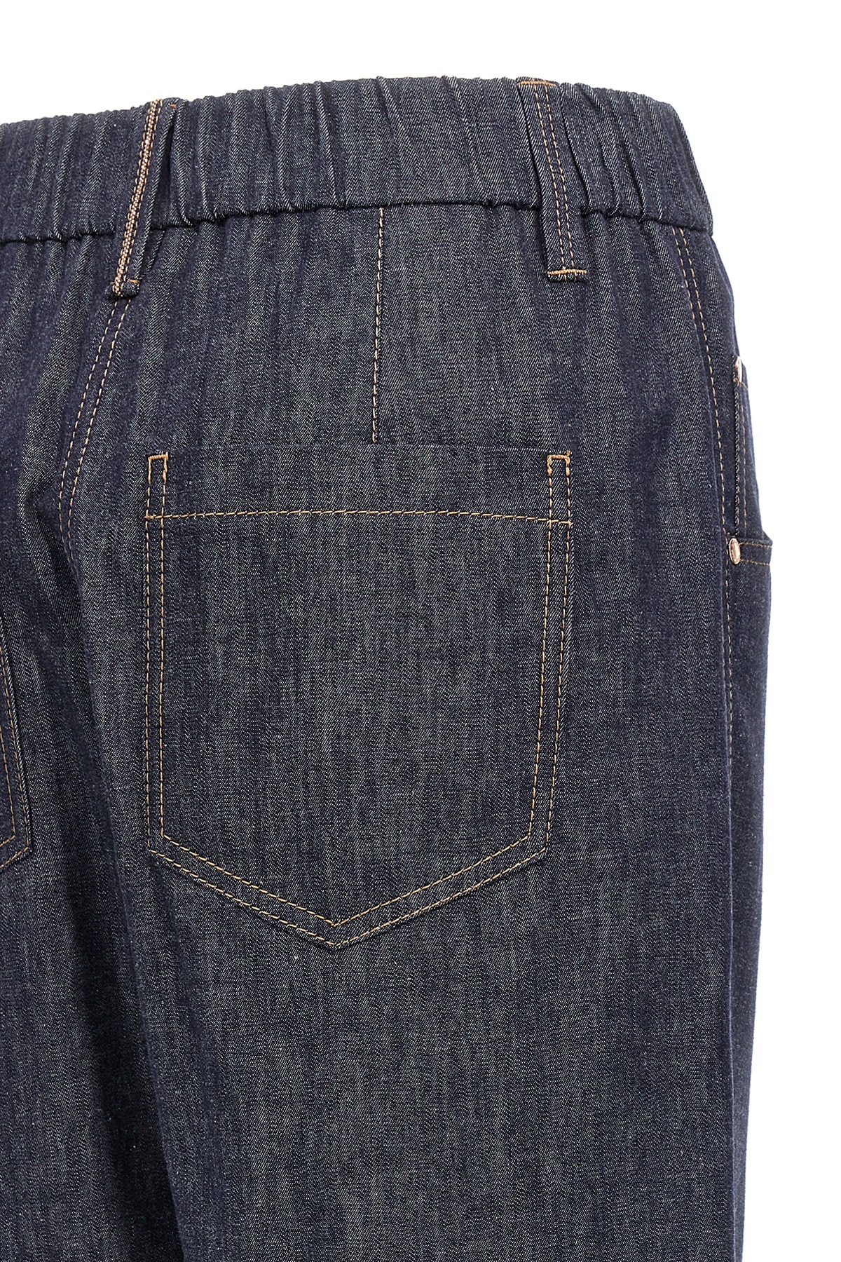 Brunello Cucinelli Belt-loop Jeans In Black