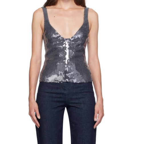 16arlington Devereau Sequin-embellished Top