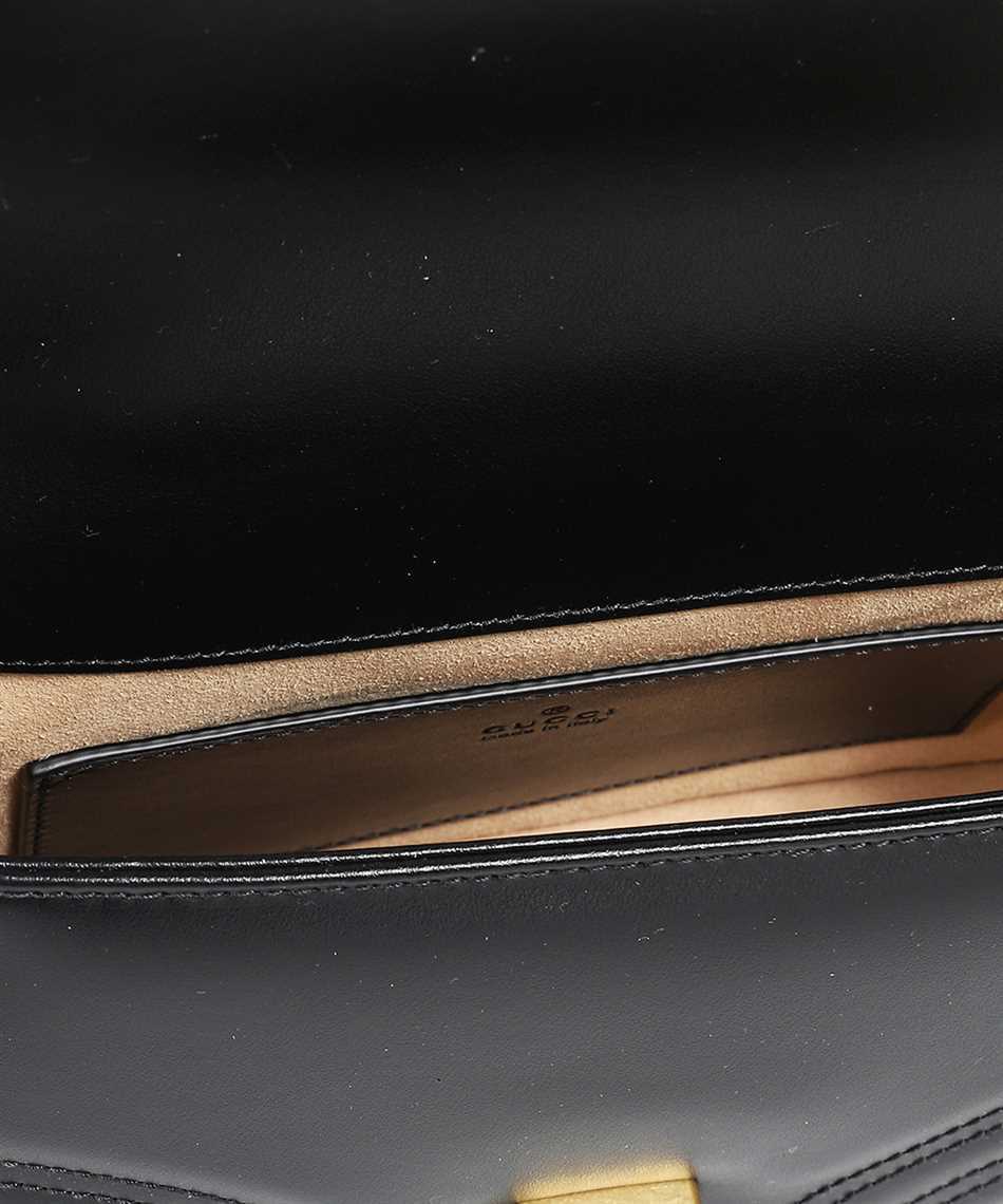 Gucci Gg Marmont Mini Top Handle Bag In Black