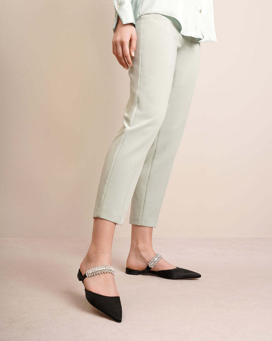 MANOLO BLAHNIK POINTED FLAT SHOES