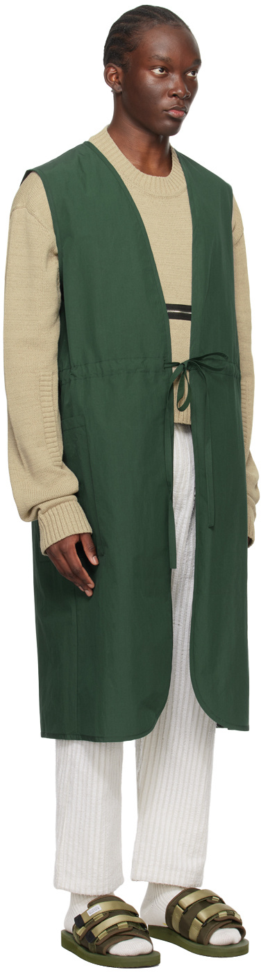 Craig Green Open Cardigan Vest In Green