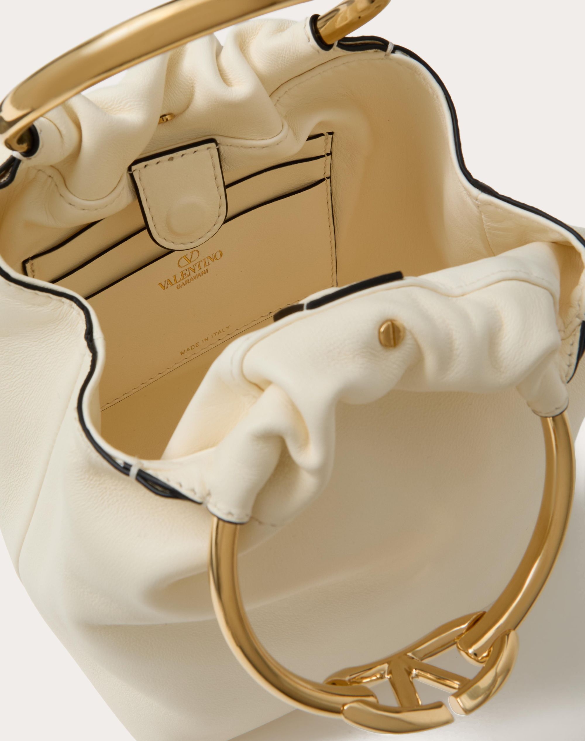 Valentino Vlogo-signature Leather Tote Bag In Nude