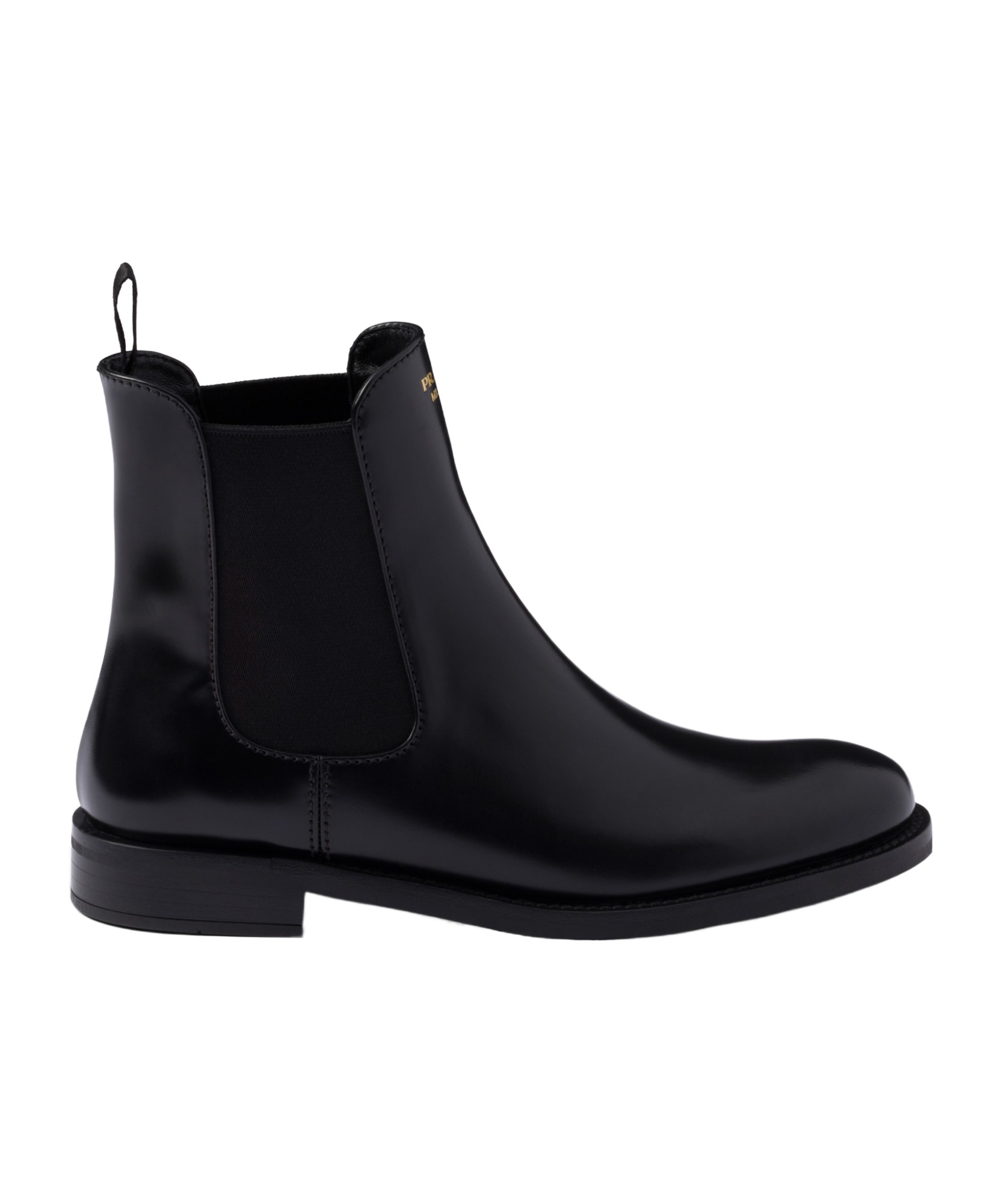 Prada Logo-print Boots In Black