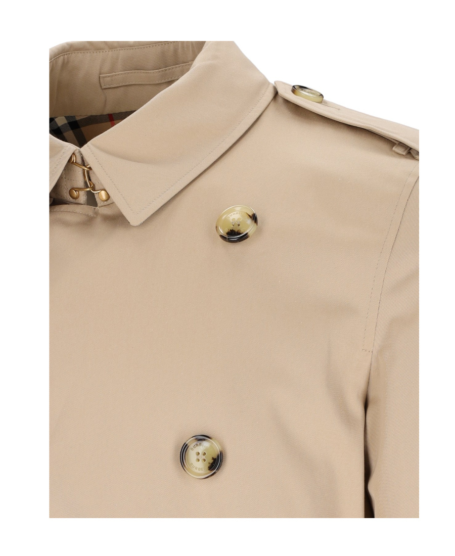 Burberry Kensington Coat In Beige
