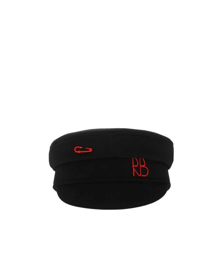 Ruslan Baginskiy Logo-embroidered Baker Boy Cap In Black