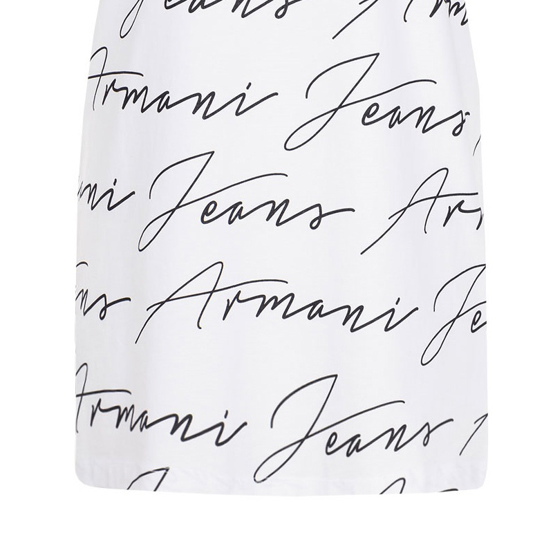 Shop Armani Jeans Logo T-shirt In White