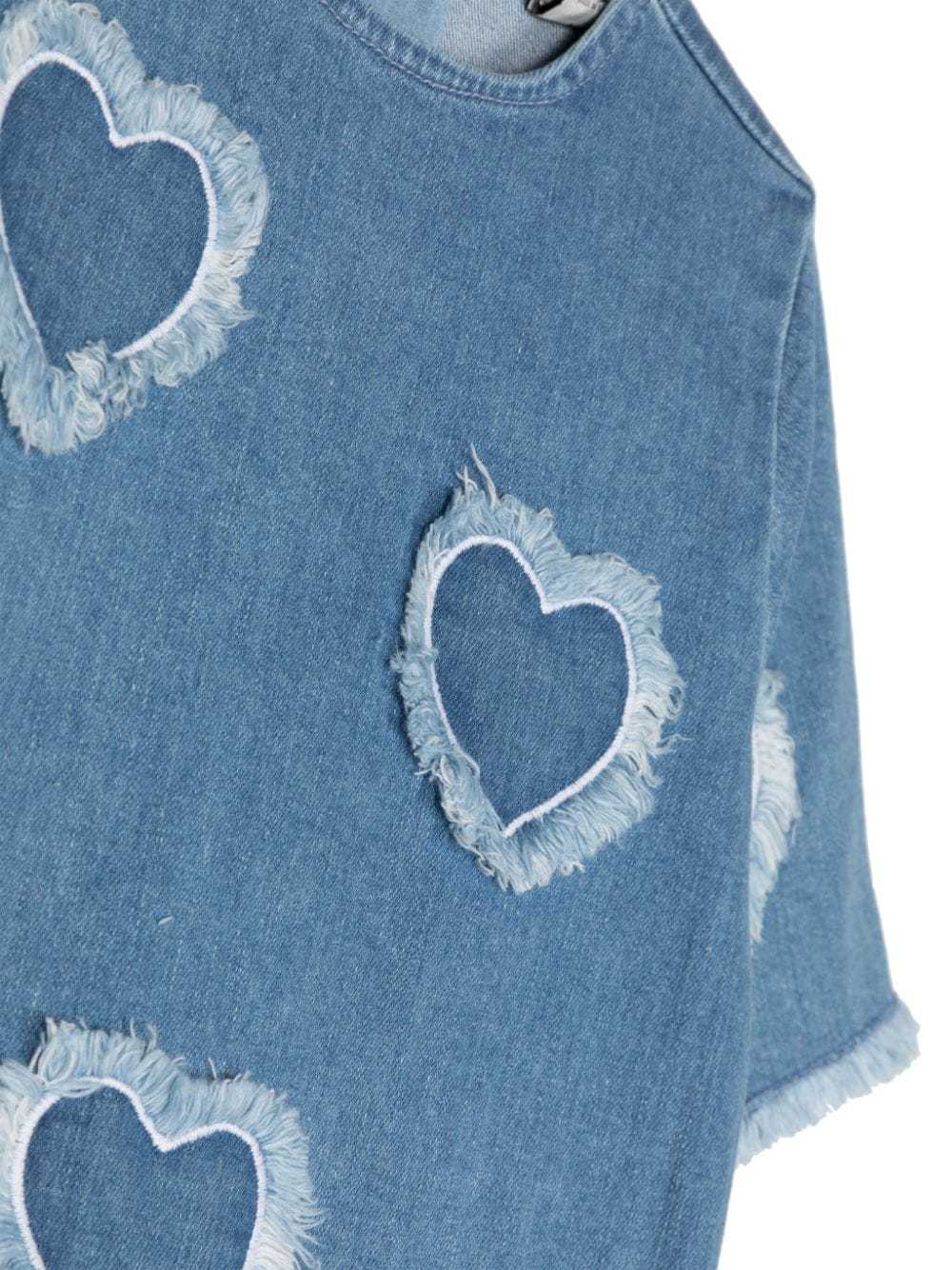 Stella Mccartney X Good On You Heart-shaped Decal Dress In Blue