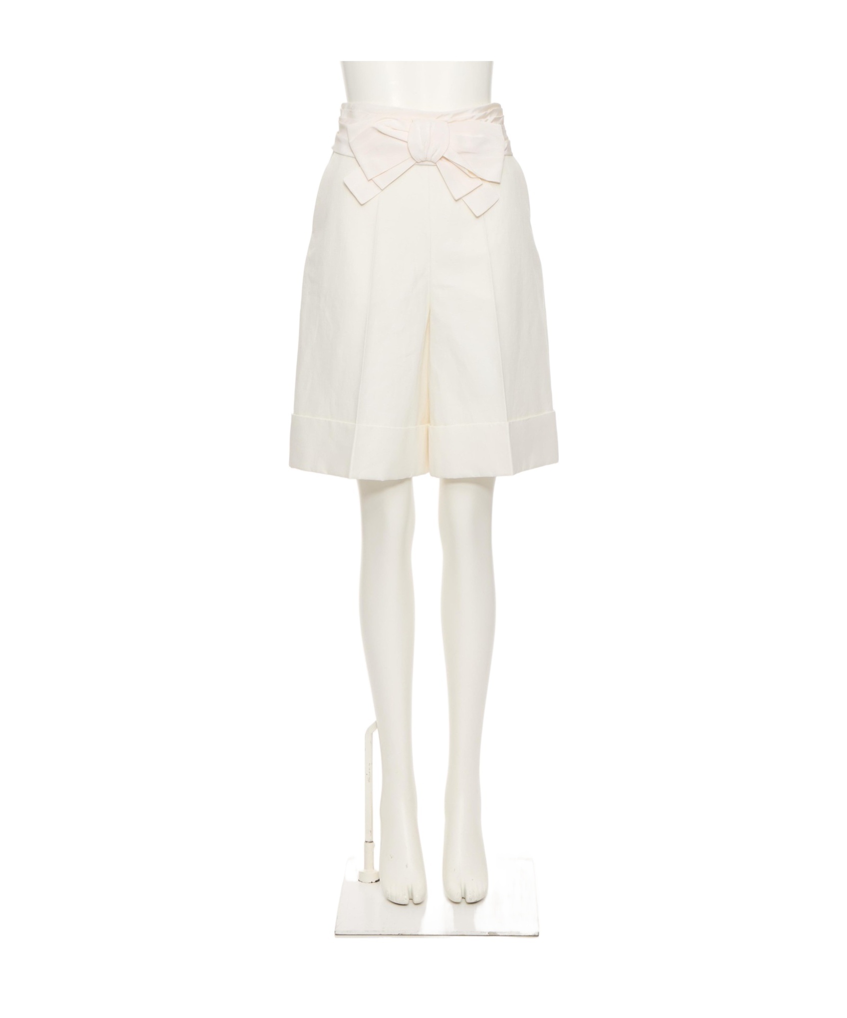 Valentino Bow Shorts In White