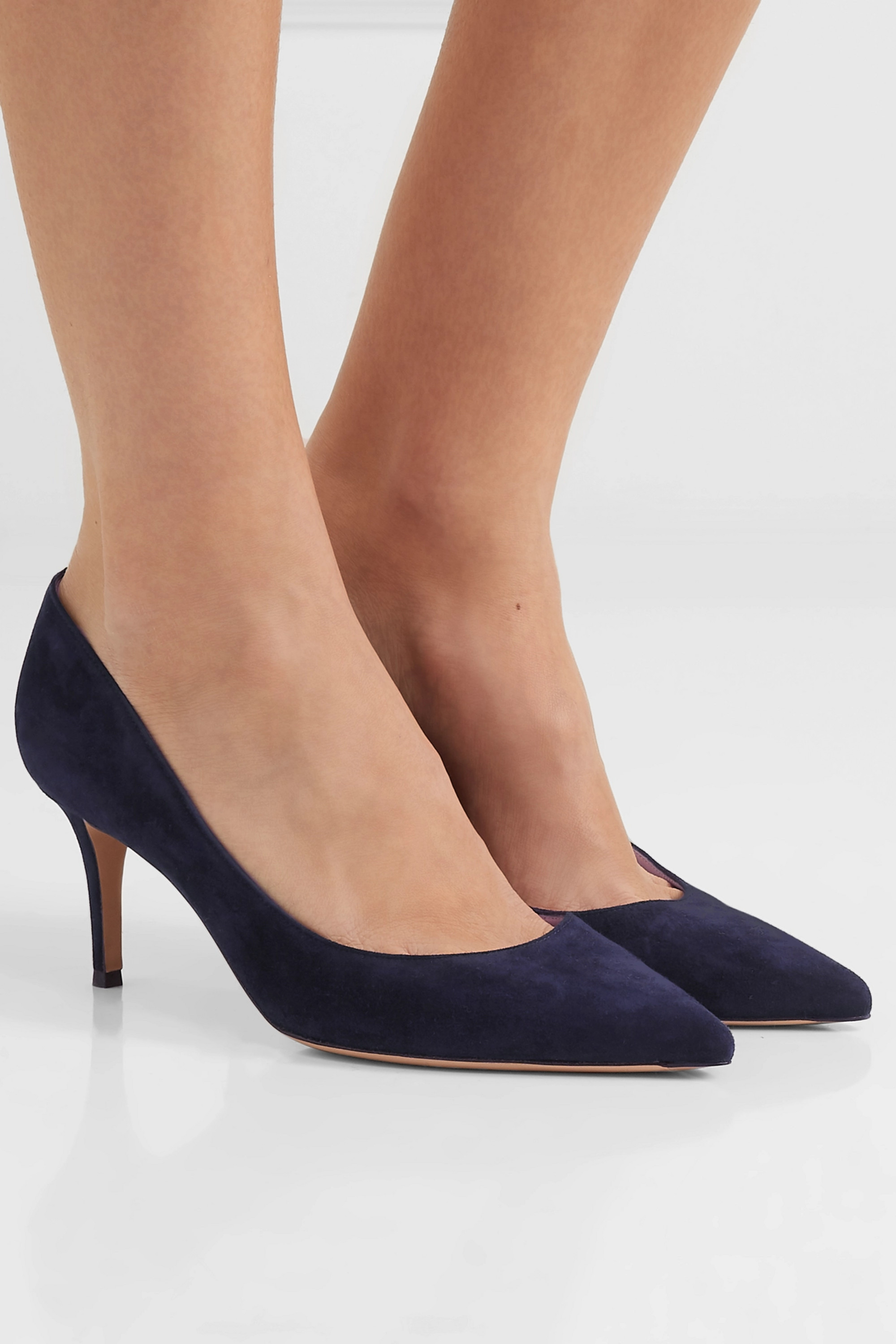 GIANVITO ROSSI GIANVITO ROSSI POINTED-TOE SLIP-ON PUMPS