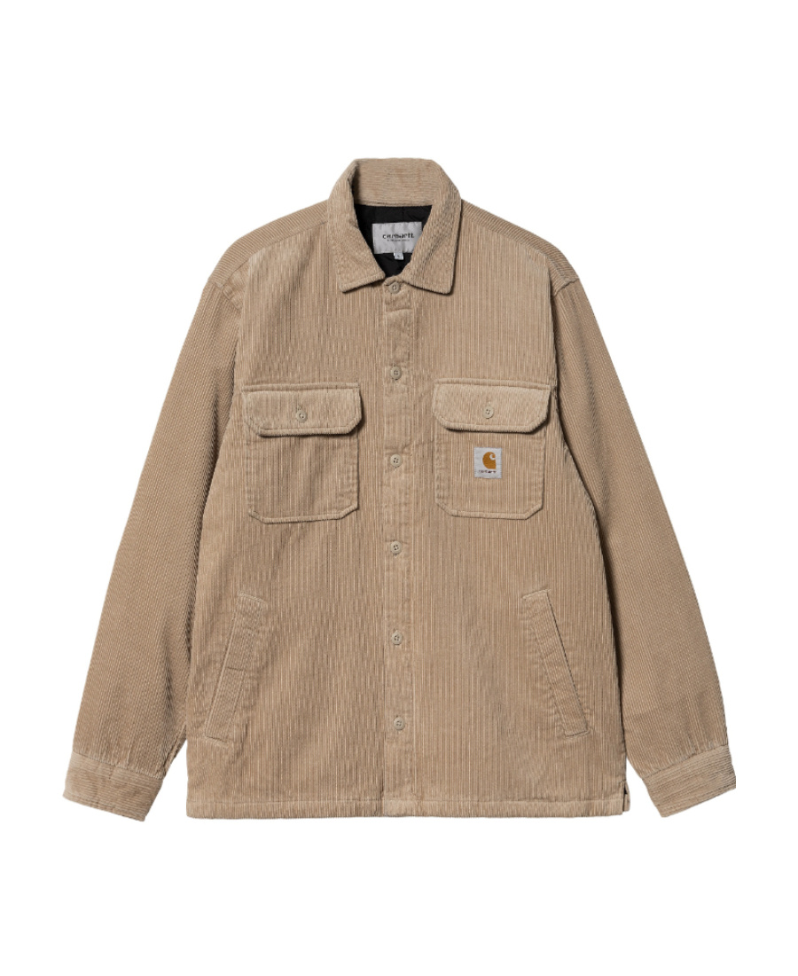 Carhartt Logo-patch Buttoned Shirt In Nude