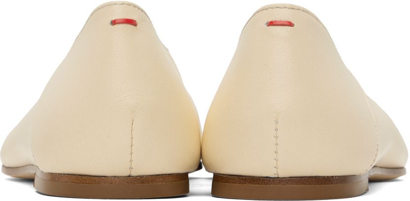 Aeyde Pointed Toe Flat Shoes With Minimalist Design In Nude