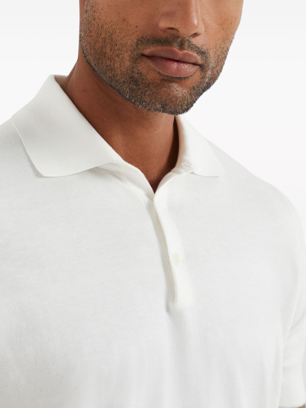 BRUNELLO CUCINELLI BRUNELLO CUCINELLI SHORT-SLEEVED BUTTONED POLO SHIRT