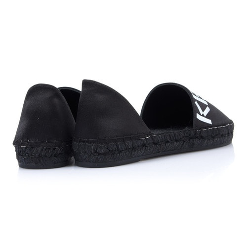 KENZO LOGO SATIN FLATS