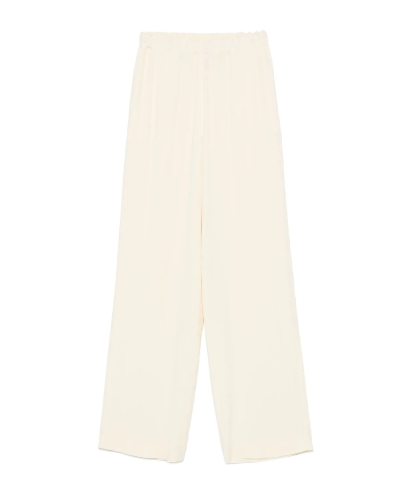 Fabiana Filippi Wide-leg Pants With Elastic Waistband In White