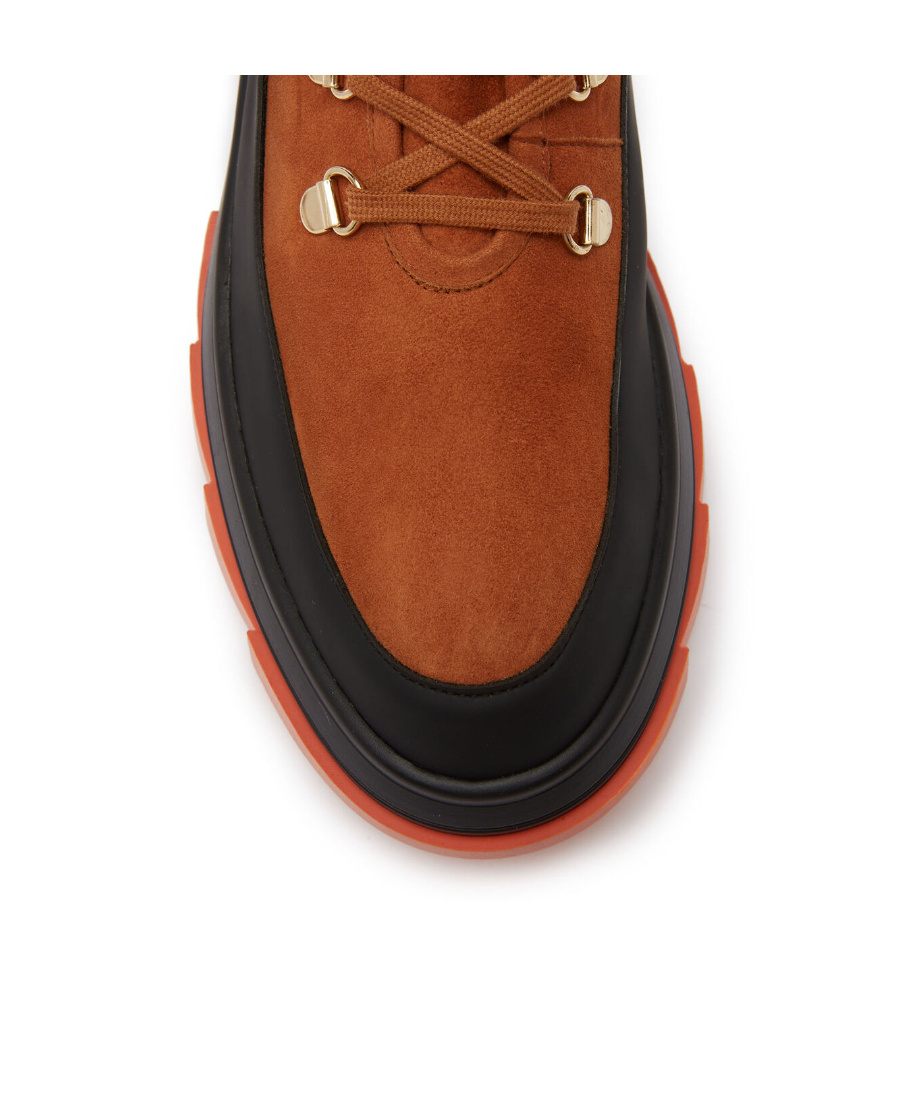 Stuart Weitzman Chunky Lace-up Suede Boots