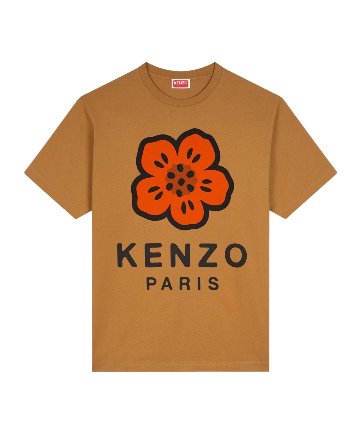 Kenzo Logo T-shirt In Brown