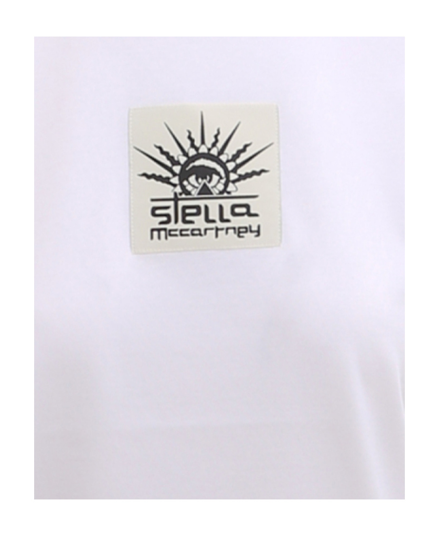 Stella Mccartney Logo Patch Crewneck T-shirt In White