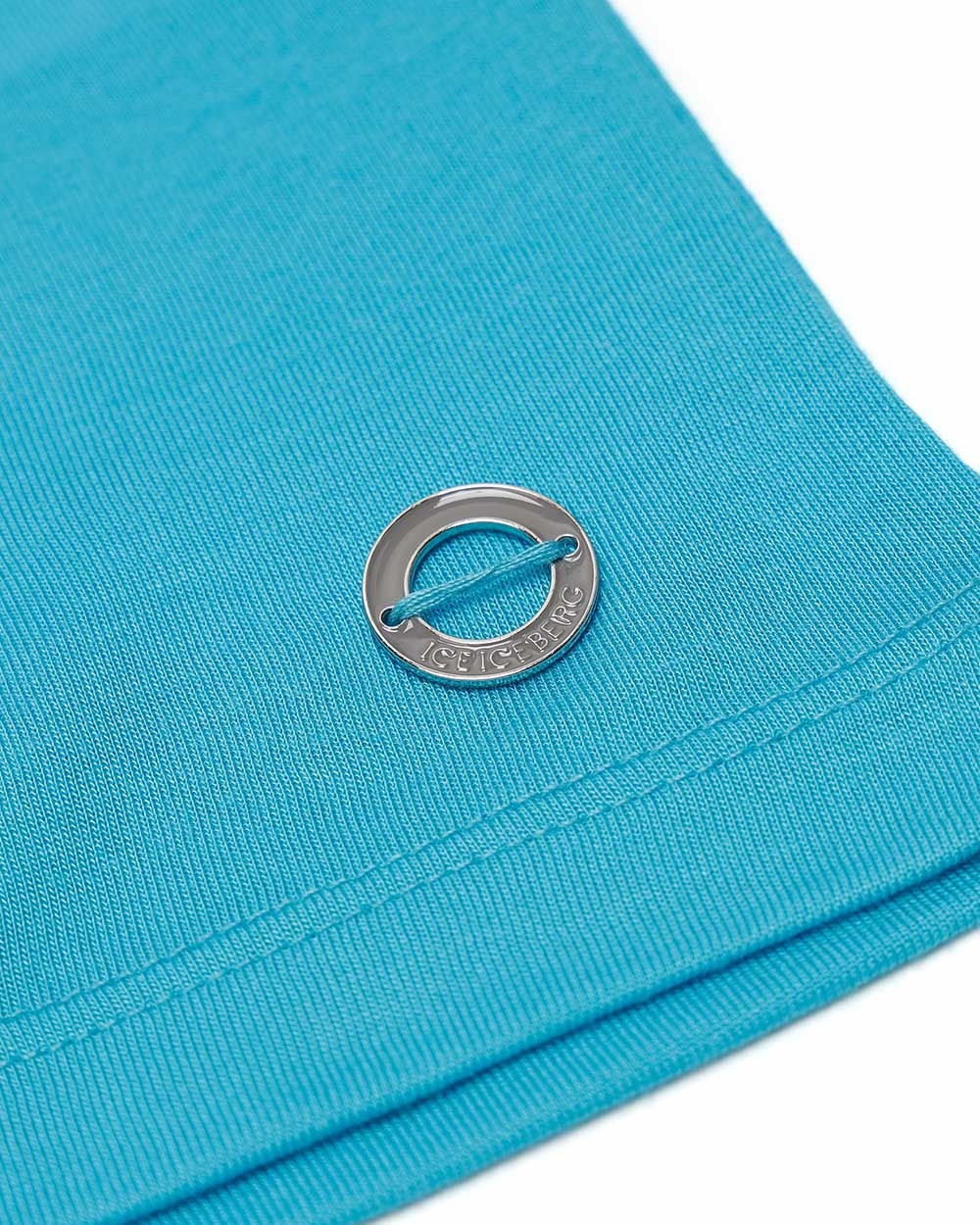 Shop Iceberg Round-necked Logo T-shirt In Blue