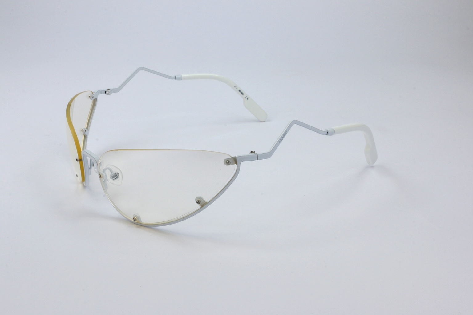 Kenzo Logo Sunglasses In White