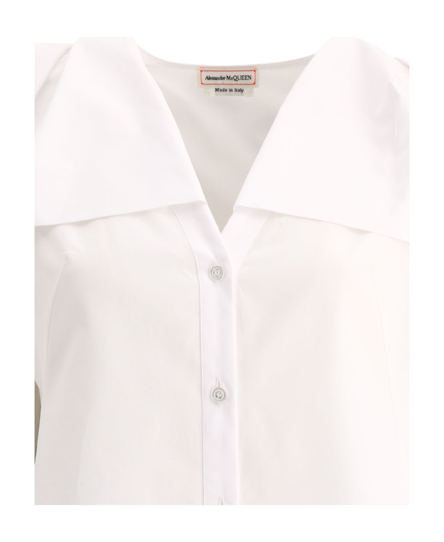 ALEXANDER MCQUEEN RUFFLED COTTON SHIRT