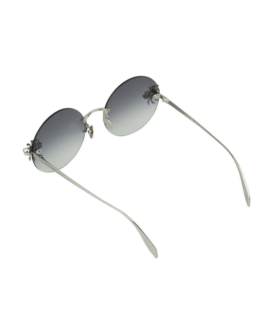 Alexander Mcqueen Jewelled Spider Sunglasses In Gray