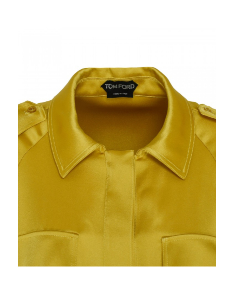 Tom Ford Double-sided Elastic Dress In Yellow