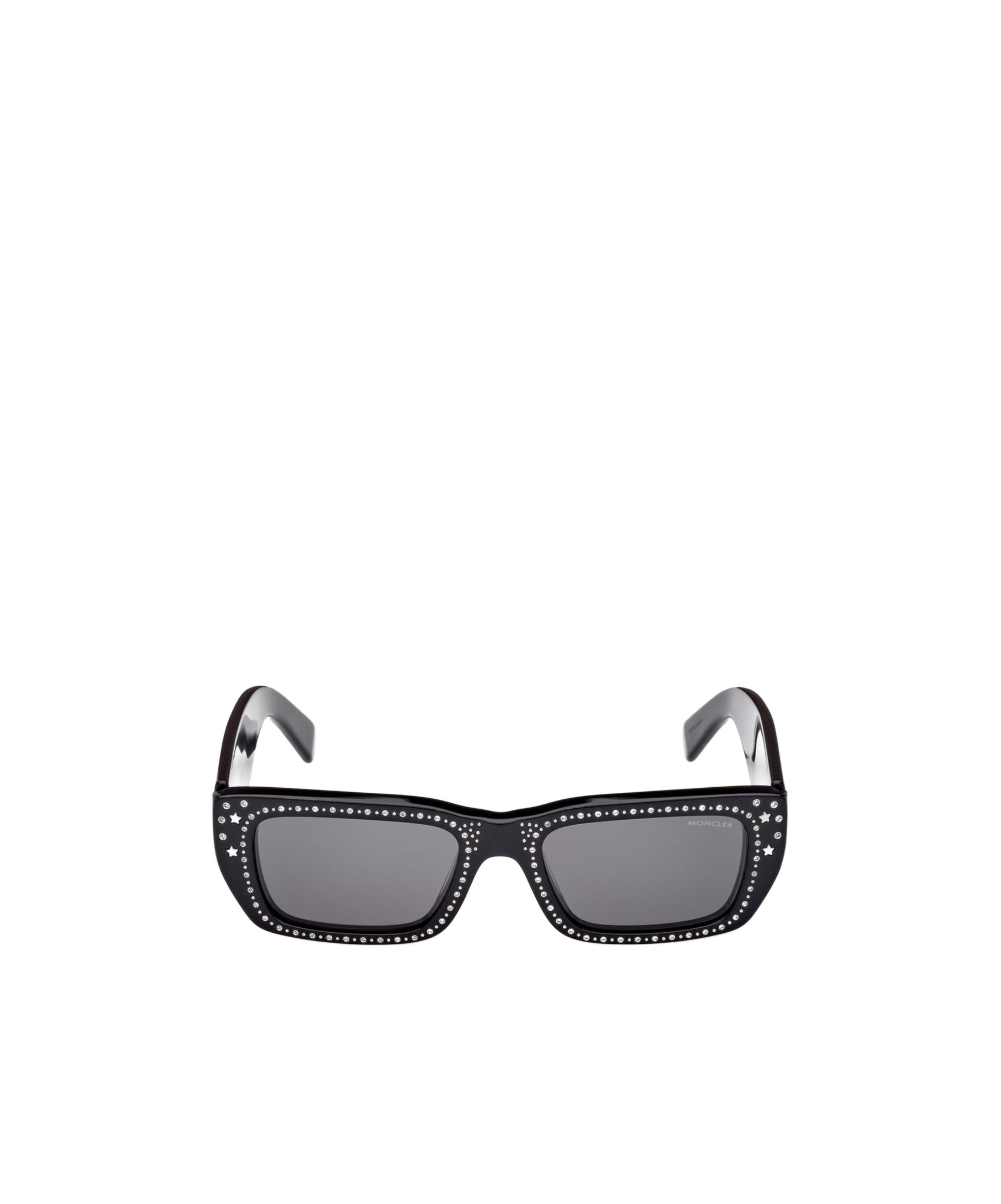Shop Moncler X Palm Angels Square-frame Sunglasses In Gray