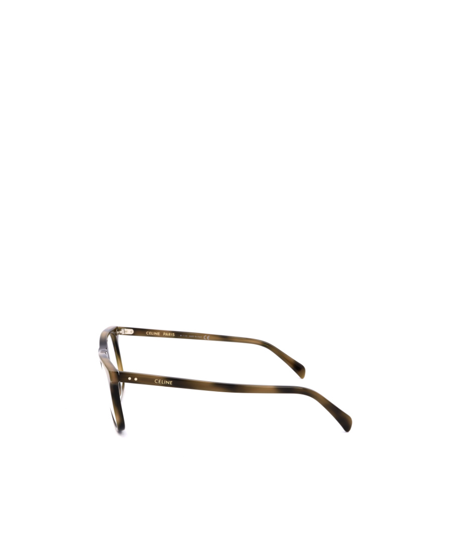 Celine Logo Rectangular Frame Flat Mirror In Brown