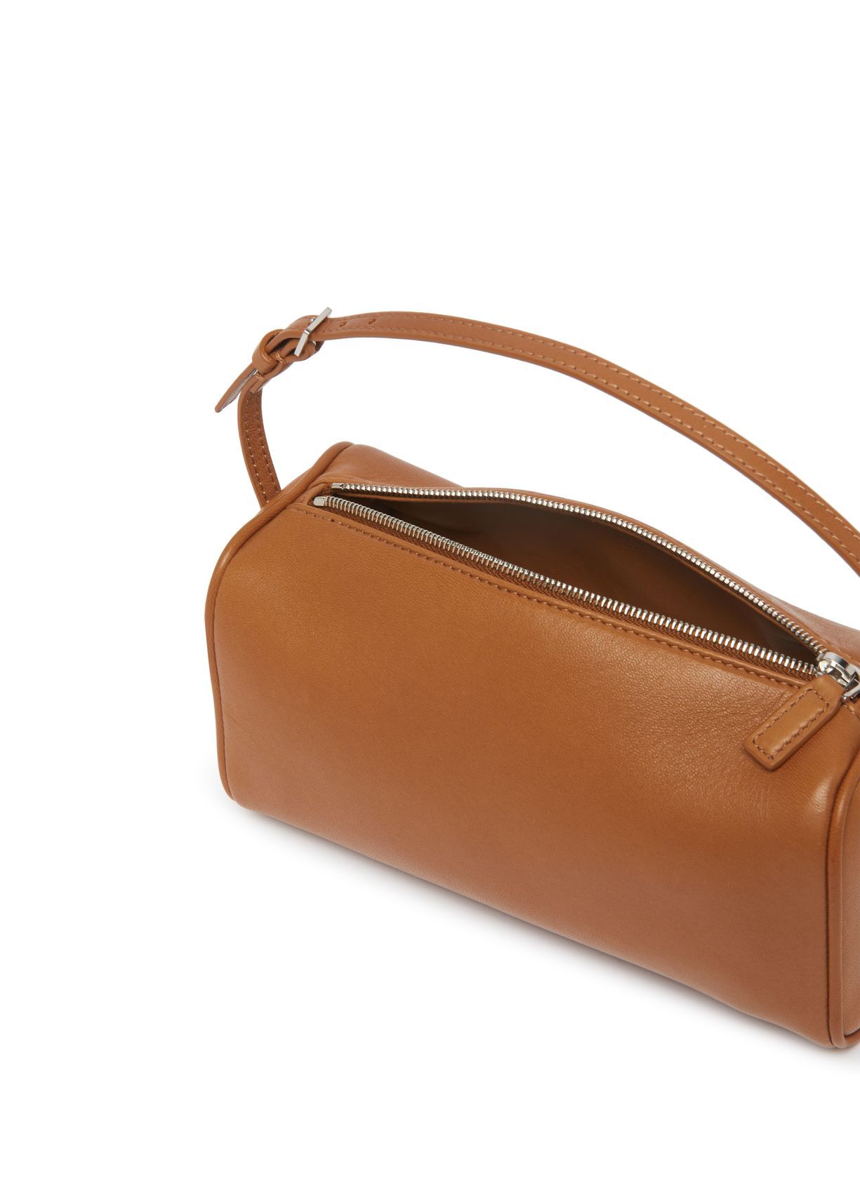 The Row Leather Clutch Bag In Brown