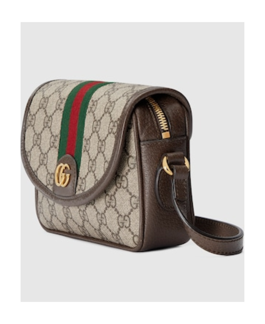 Gucci Ophidia Gg-canvas Shoulder Bag In Nude