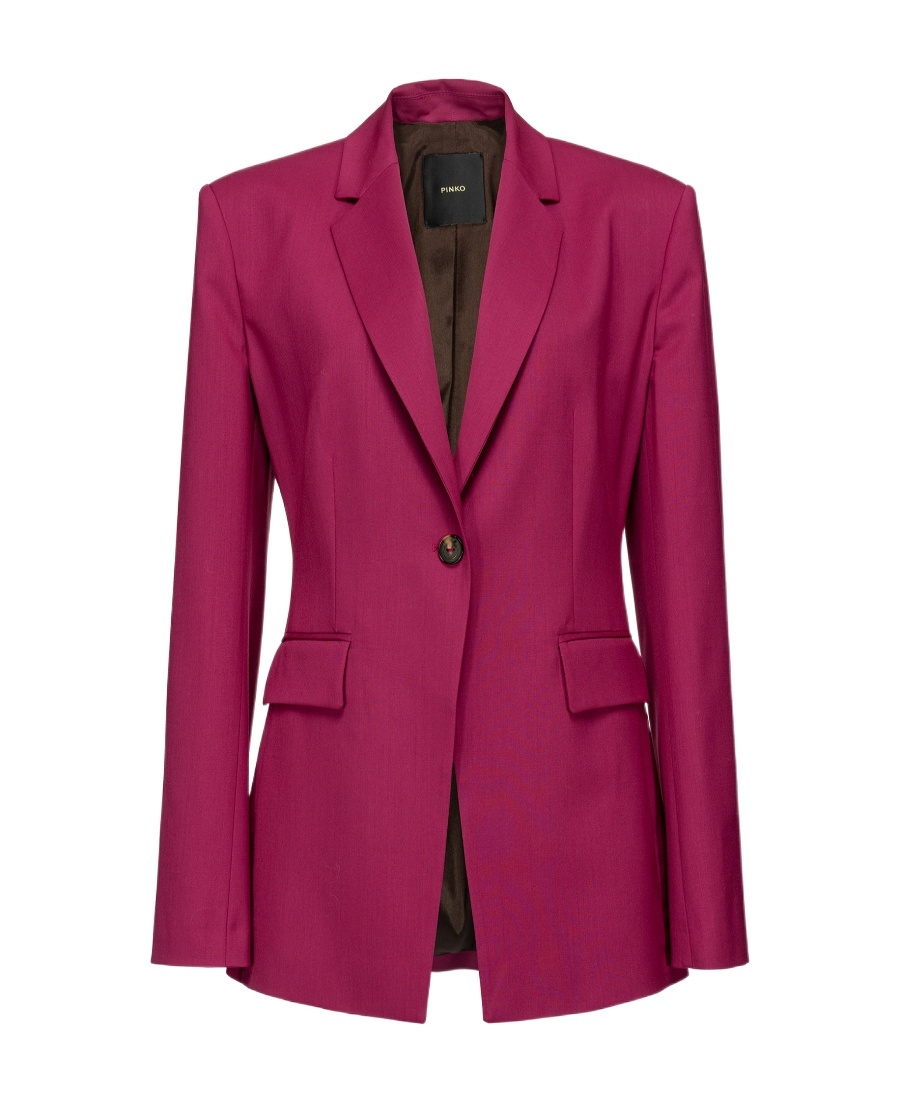 Pinko Single-breasted Wool Blazer